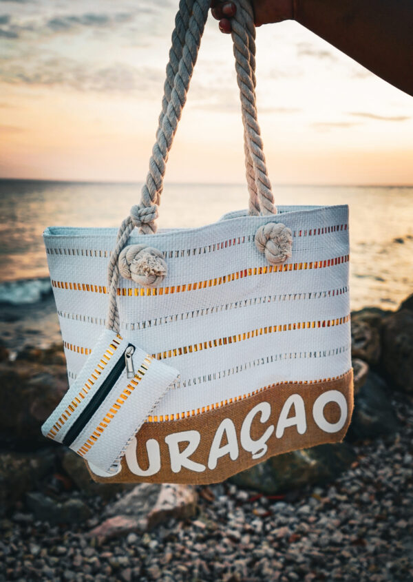 White Beach Bag "Curaçao"